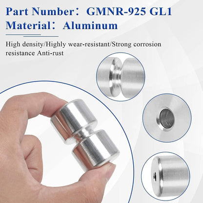 Solidspare 2 Pack Rollers Pins Washers Rings Replacement for Gorilla Lift Assi GMNR925