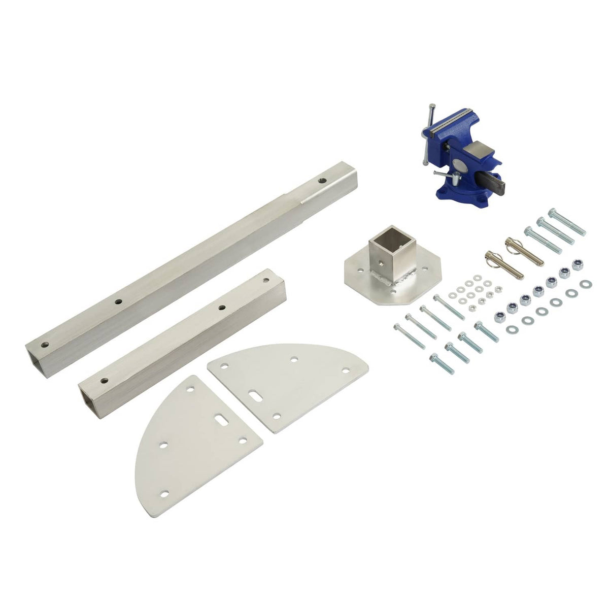 Solid Spare Hitch Mount Workstation Portable Vise 4.5 inch For Trailer Receiver Hitch
