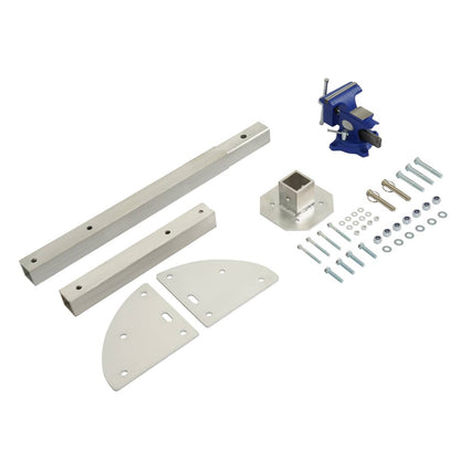 Solid Spare Hitch Mount Workstation Portable Vise 4.5 inch For Trailer Receiver Hitch