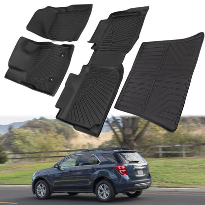 Solidspare For Chevrolet Equinox GMC Terrain 2012-17 1st & 2nd Floor Mats with Cargo liner