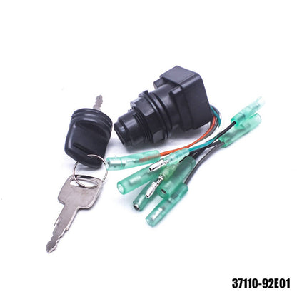 Solid Spare Ignition Key Switch Assembly Control Box For Suzuki Outboard 37110-99E00 / 92E01