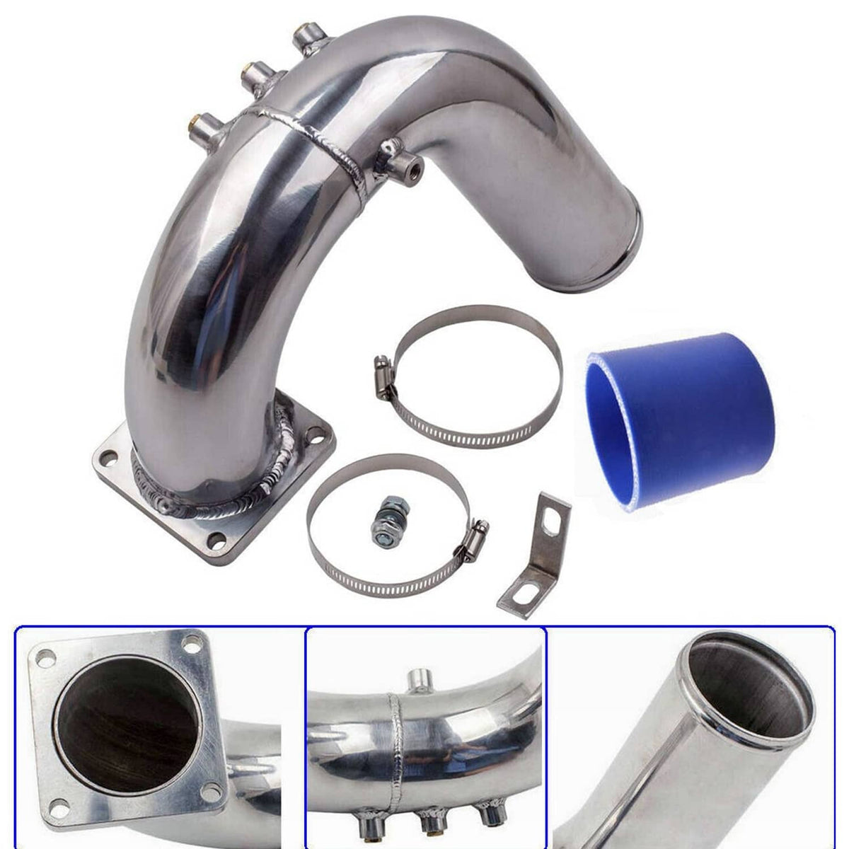 Solidspare New High Flow Intake Elbow Tube Pipe For 03-07 Dodge Ram 2500 3500 5.9L Cummins
