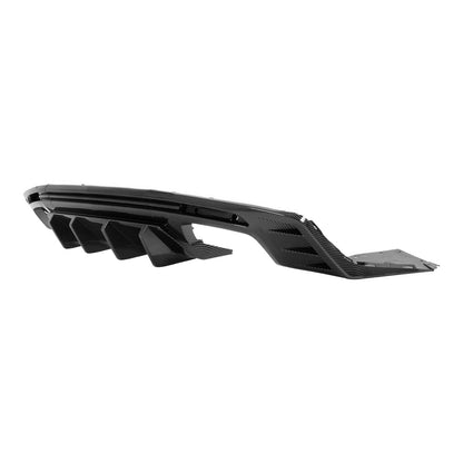 Solid Spare Fits CHEVY CAMARO 2016-24 Carbon Style Rear Bumper Lip Diffuser Spoiler