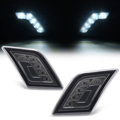 Solid Spare LED Smoke Side Marker Corner Lights For Mercedes-Benz C300/C350/C63 AMG 08-11
