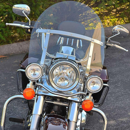 Solidspare For Harley Road King FLHR 1994-2024 Detachable Front Windshield Clear Acrylic