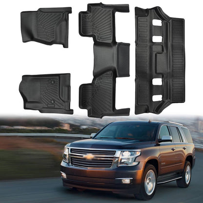 Solidspare Floor Mats for Chevy Tahoe & GMC Yukon (Not XL) 2015 2016 2017 2018 2019 2020