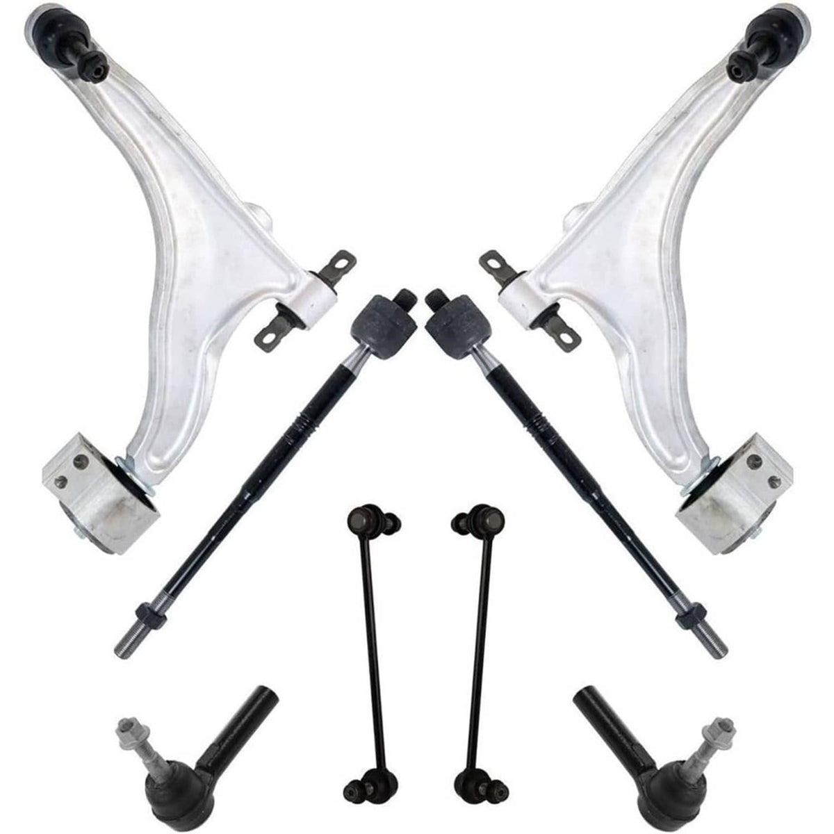Solidspare 8x Control Arm Ball Joint Tie Rod Sway Bar Link L&R for 2010-2016 Cadillac SRX
