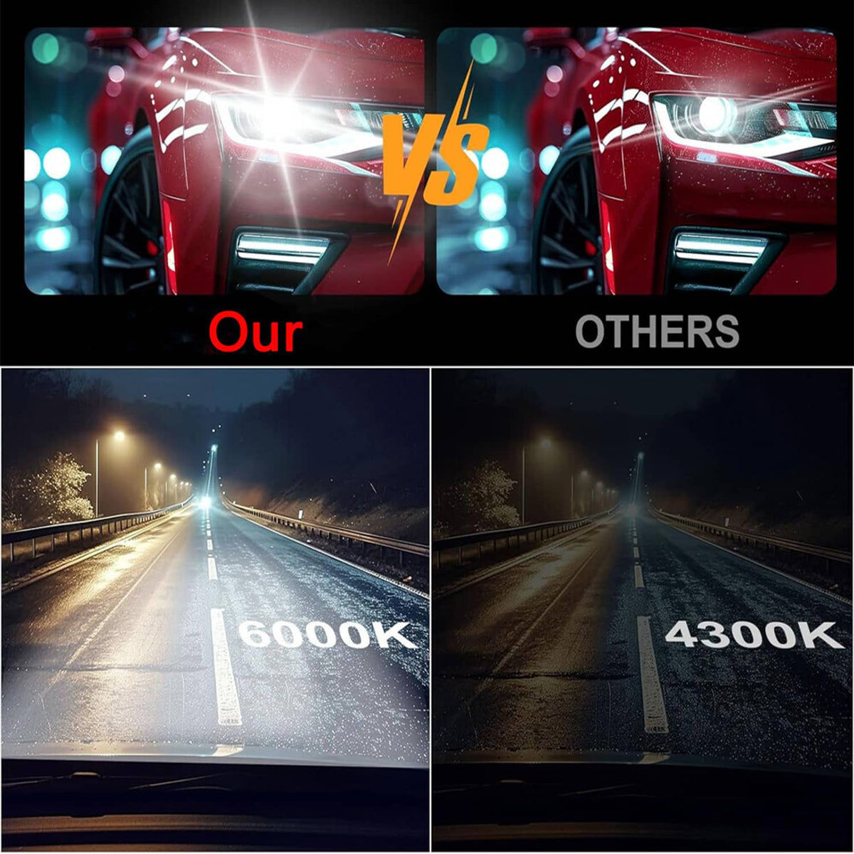 Solidspare 2Pcs New OEM D3S 6000k 66340 66340HBI 42403 42302 Hid Xenon Headlight Bulbs Set