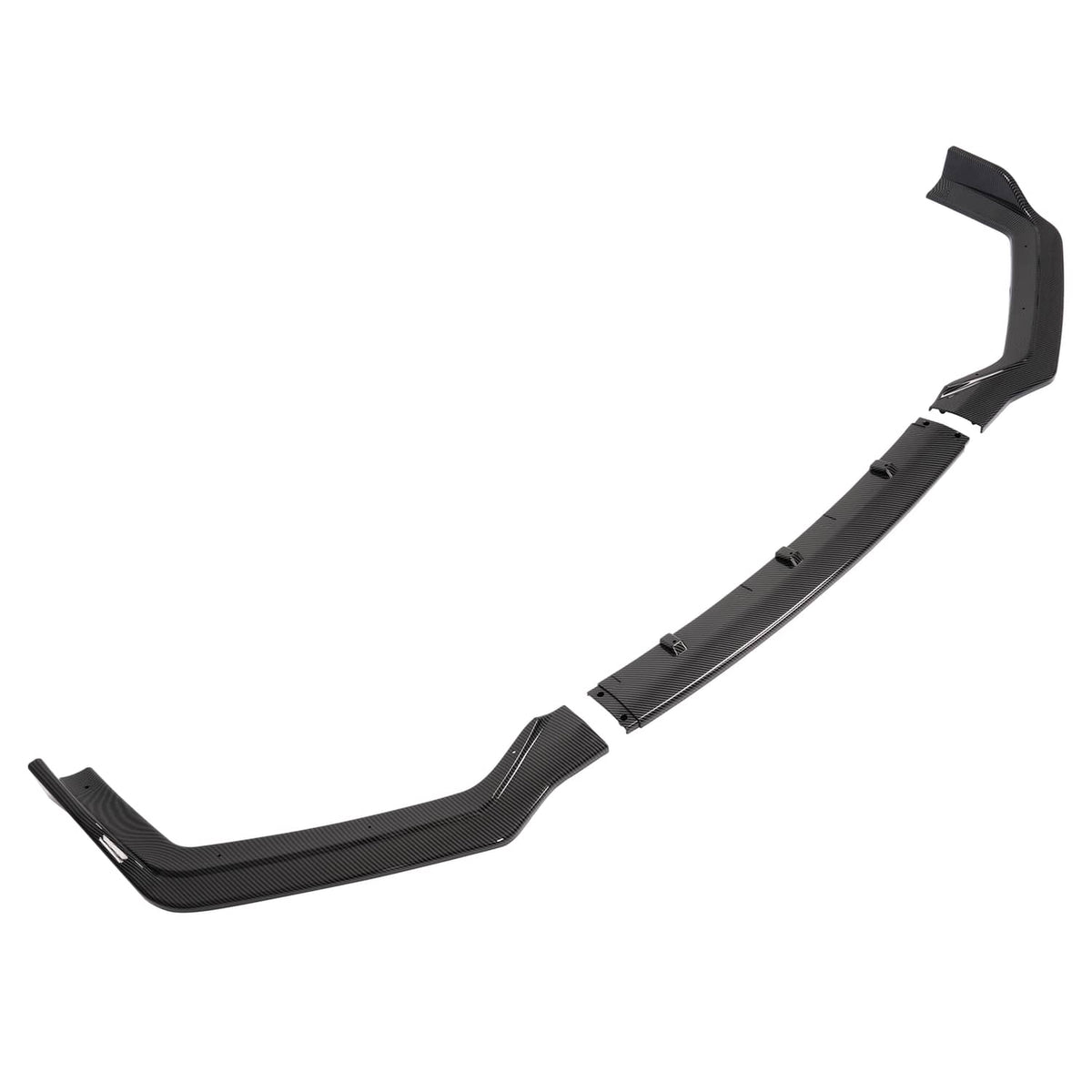 Solid Spare For Infiniti Q50 Sport 2018-2023 Carbon Fiber Front Bumper Lip Spoiler Splitter
