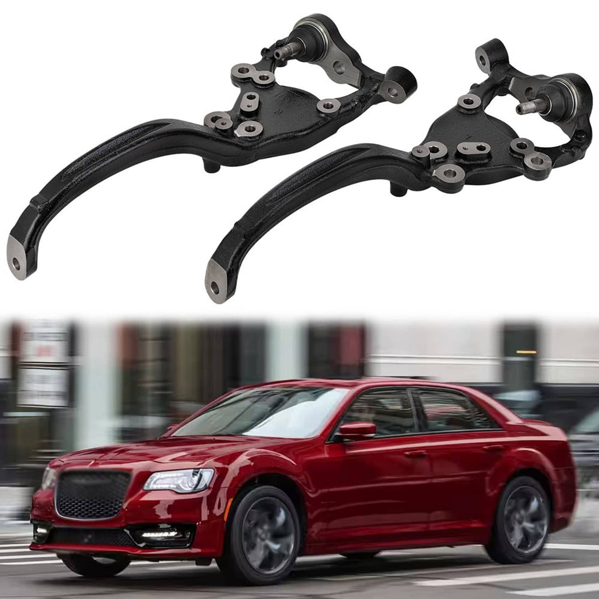 Solidspare Front Steering Knuckle Assembly For 2012-2021 Chrysler 300 05168420AF 05168421AF