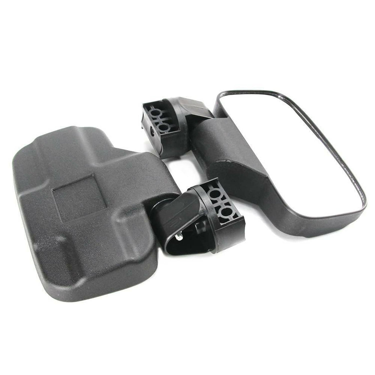 Solidspare Rear View Mirror Set UTV Side Mirrors 1.75" 2" Clamp Roll Cage For Polaris RZR