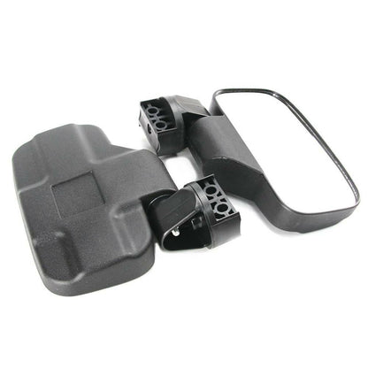 Solidspare Rear View Mirror Set UTV Side Mirrors 1.75" 2" Clamp Roll Cage For Polaris RZR