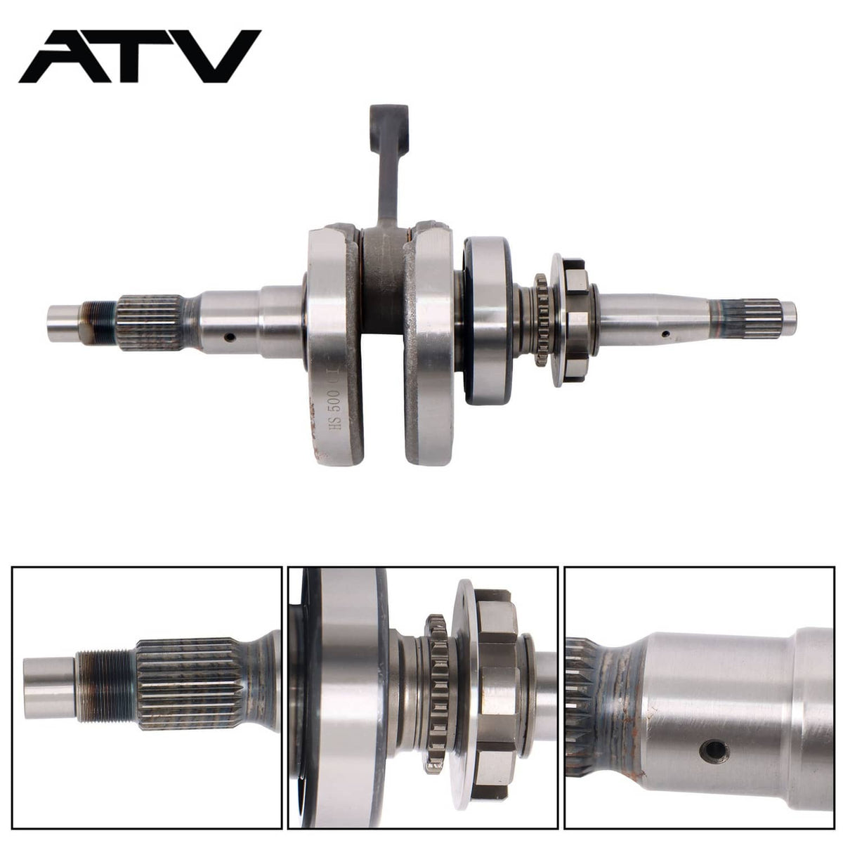Solidspare Taper Ratio 1:5 Crankshaft For HiSun 500 P004000132000000 Crank ATV Massimo MSU