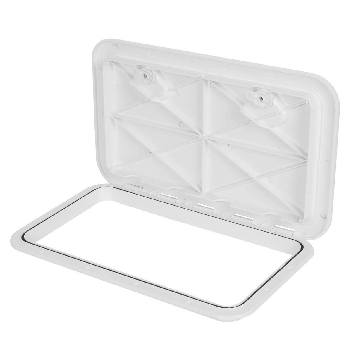 Solidspare 24"x14" Marine Boat Deck Hatch White Boat Access Hatch & Lid Easy installation