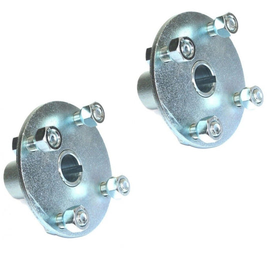 (2) 4" x 4" Lug 1" Live Axle Hubs for gokartsupply 2289 BMI KAZ2289 Go Kart Cart