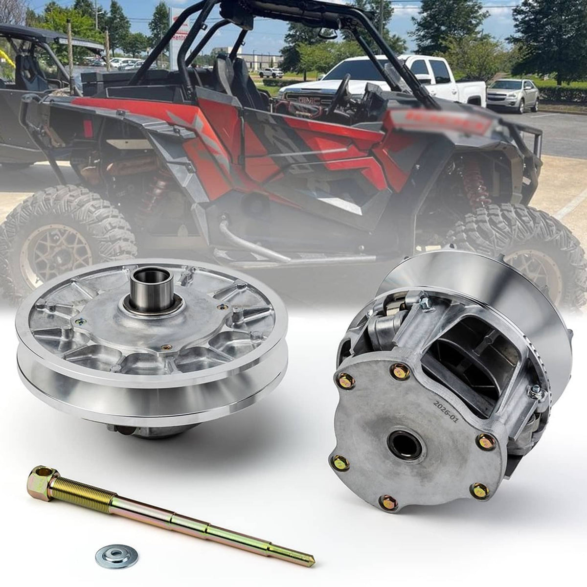 Solidspare Primary & Secondary Drive Clutch with Puller For 2016-2022 Polaris RZR 1000 XP