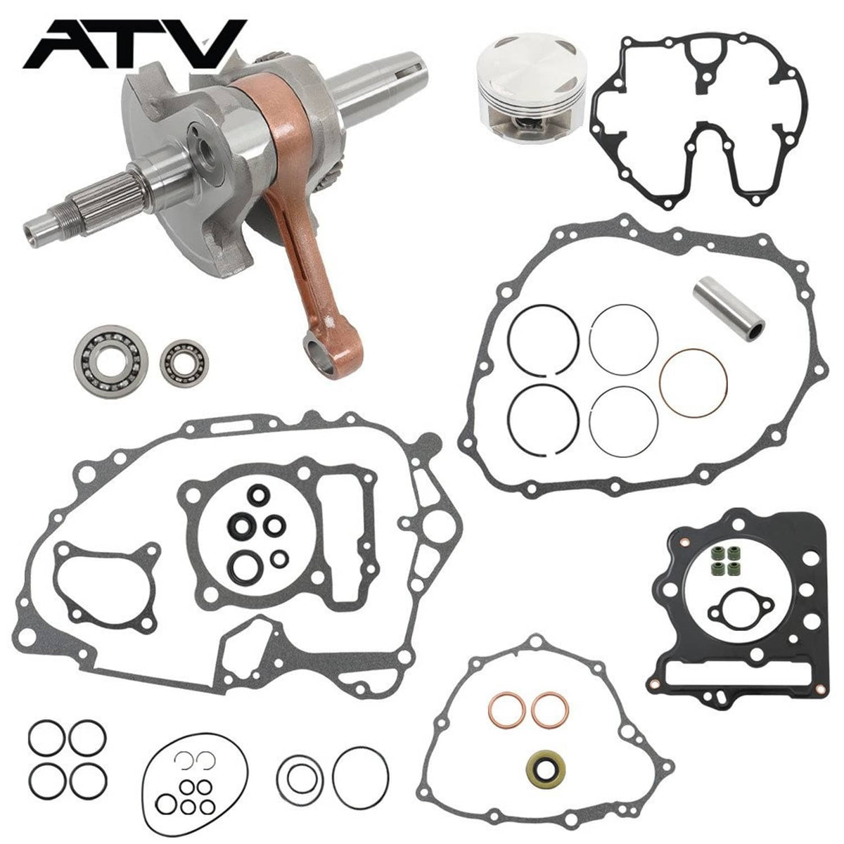 Solidspare Top Bottom End Engine Rebuild Kit For HONDA TRX 400EX Crank Piston Kit 1999-2004