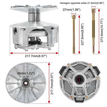 Solidspare FOR 2019-2020 POLARIS RANGER 1000 XP HD PRIMARY & SECONDARY CLUTCH ! 2018 drive