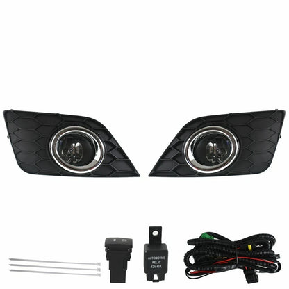 Fog Light Lamp Bumper Lower Grille W/Sensor Hole New Fit Nissan Sentra 2016-2019