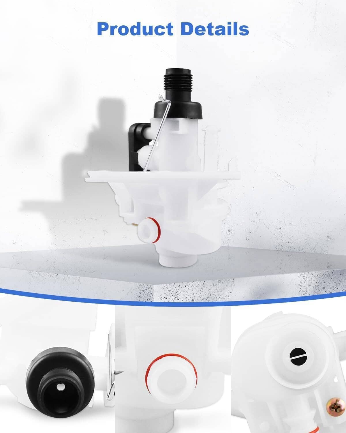 Solidspare Upgraded For RV Thetford Aqua Magic V Toilet Water Valve Replacement Part# 31705
