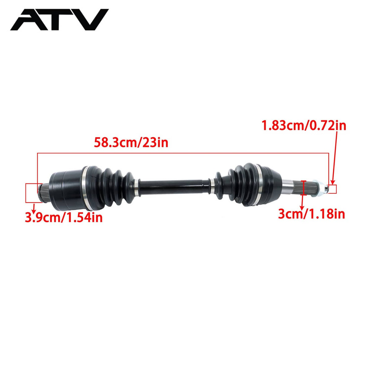 Solidspare 1PCS Rear Left/Right CV Axles Drive Shaft For Polaris Hawkeye 400 2011-2014 NEW