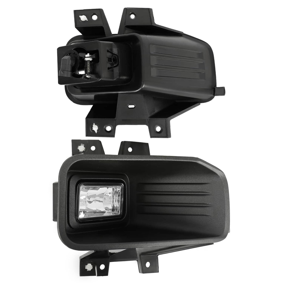 Solid Spare Clear Lens Halogen Fog Lights Lamps Set Pair For Ford F-150 F150 2018-2020