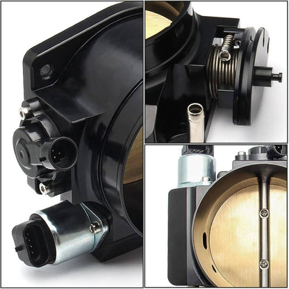 Solidspare 92MM Throttle body+TPS IAC+Adapter Plate For Chevy GM Gen III LSX LS LS1 LS2 LS7