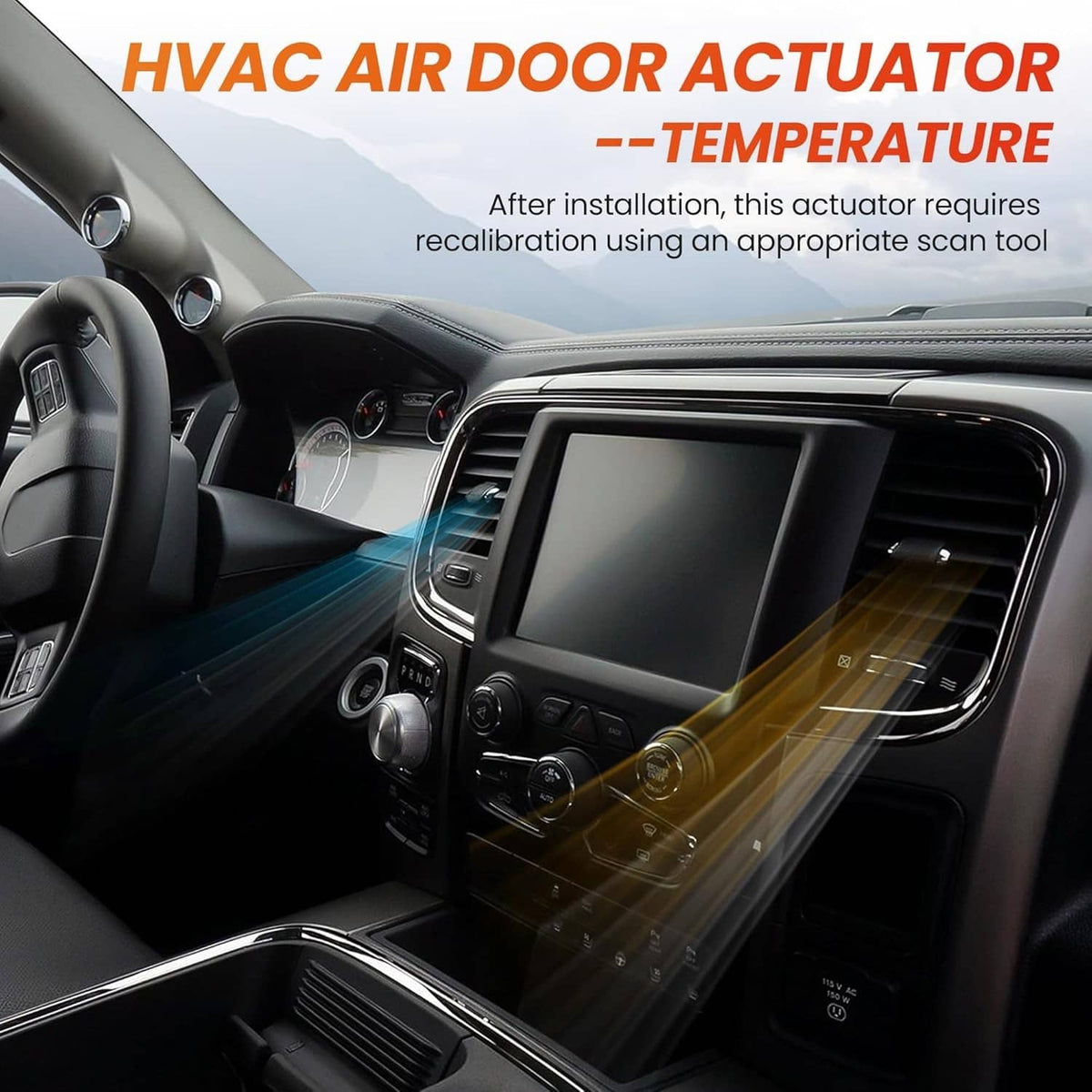 Solid Spare 604-885 HVAC Heater Blend Door Actuator for Honda 06-14 Ridgeline 05-10 Odyssey
