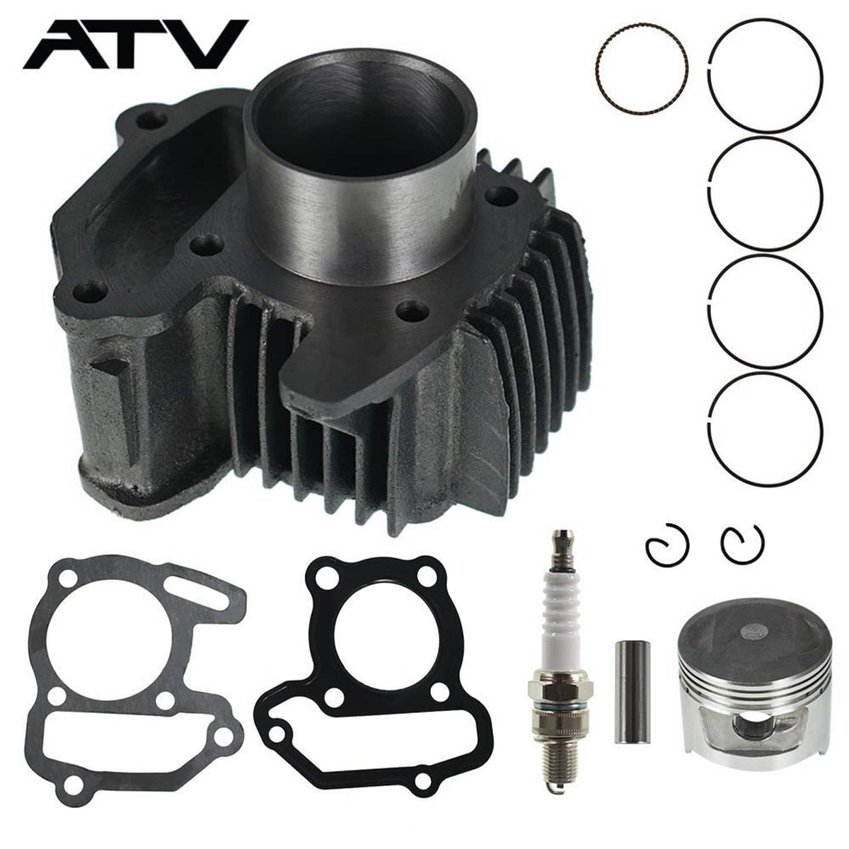 Solidspare For 1985-2001 Yamaha Badger 80 YFM80 Cylinder Piston Gasket Top End Kit