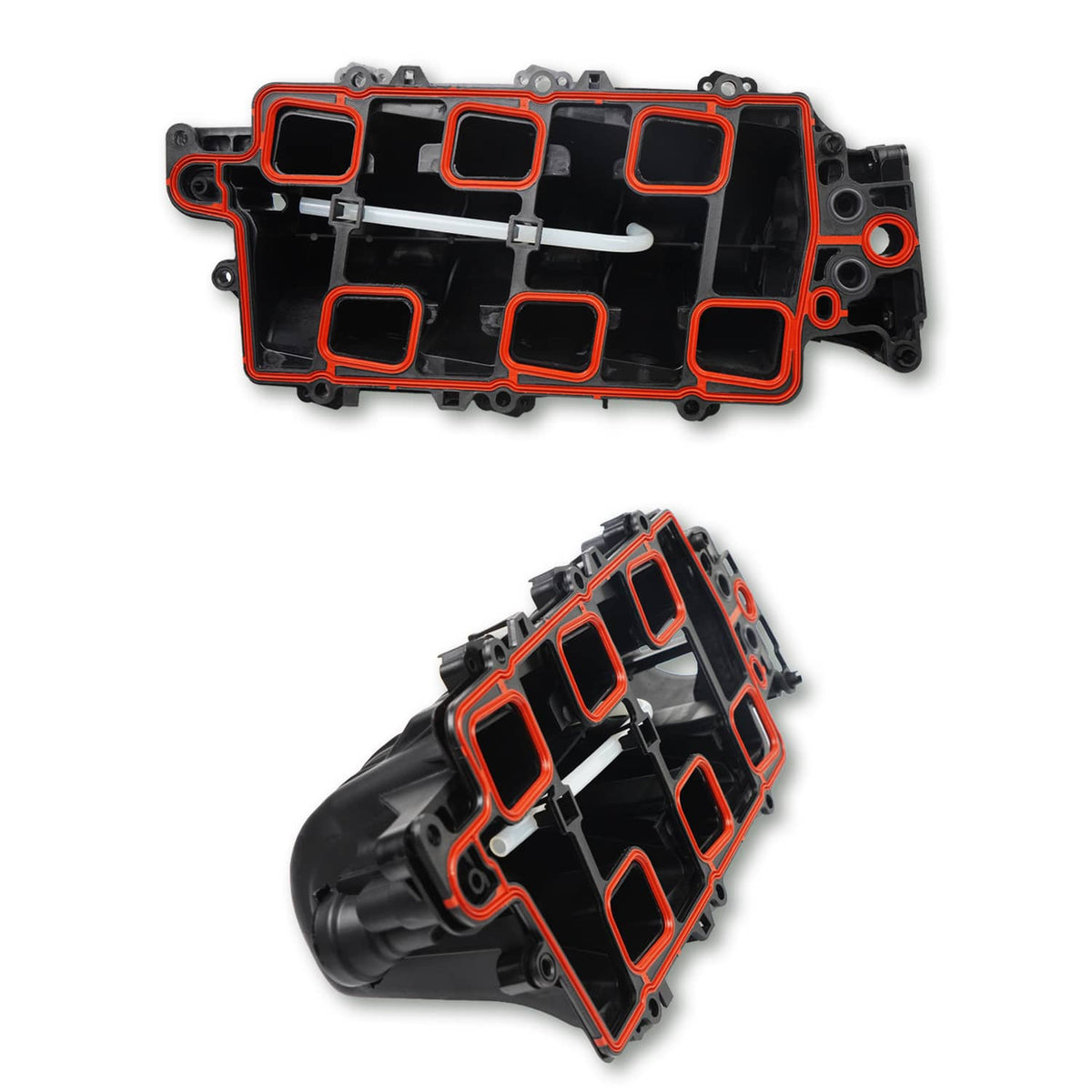 Solidspare Black Upper Intake Manifold + Gasket for 1995-2005 Chevy Buick Olds 3800 3.8L V6