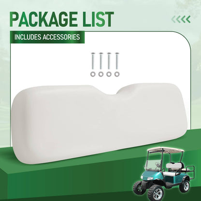 Solidspare For EZGO RXV 2008-Up Models White Golf Cart Front Seat Back Backrest Assembly