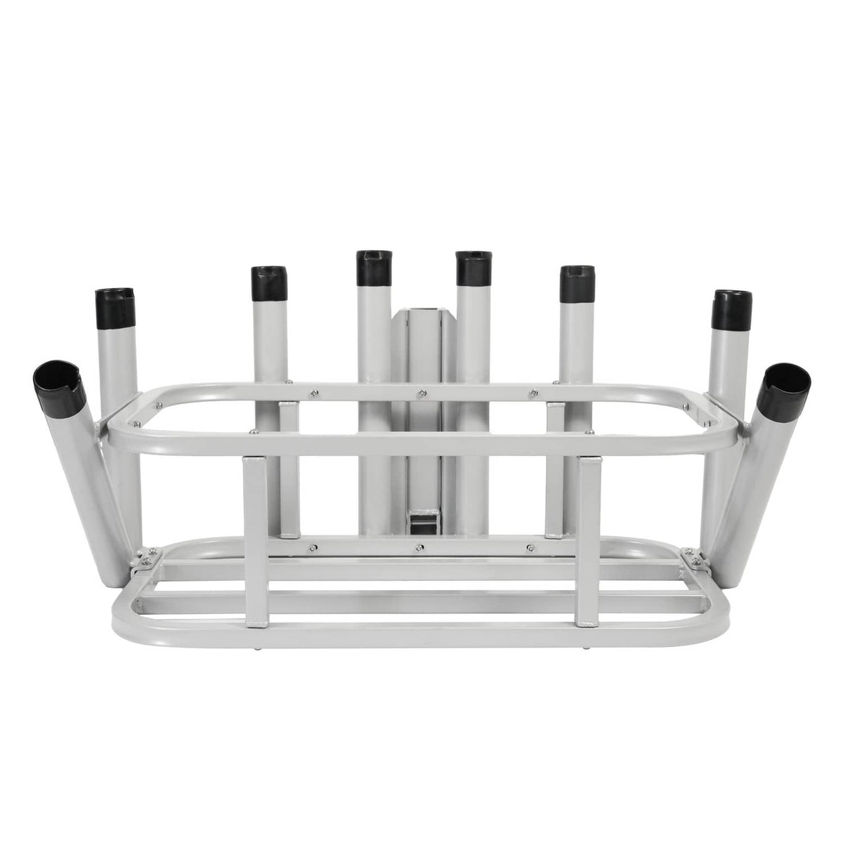 Solid Spare Heavy Duty Fishing Rod Rack Rod Holder 2" Receiver Hitch Mount w/Notch Caps
