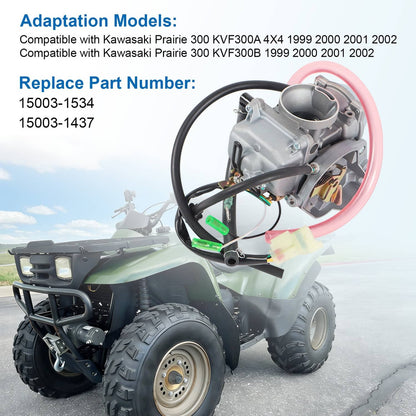 Solidspare CARBURETOR fits KAWASAKI PRAIRIE 300 KVF300 KVF300B KVF300A 1999 2000 2001 2002