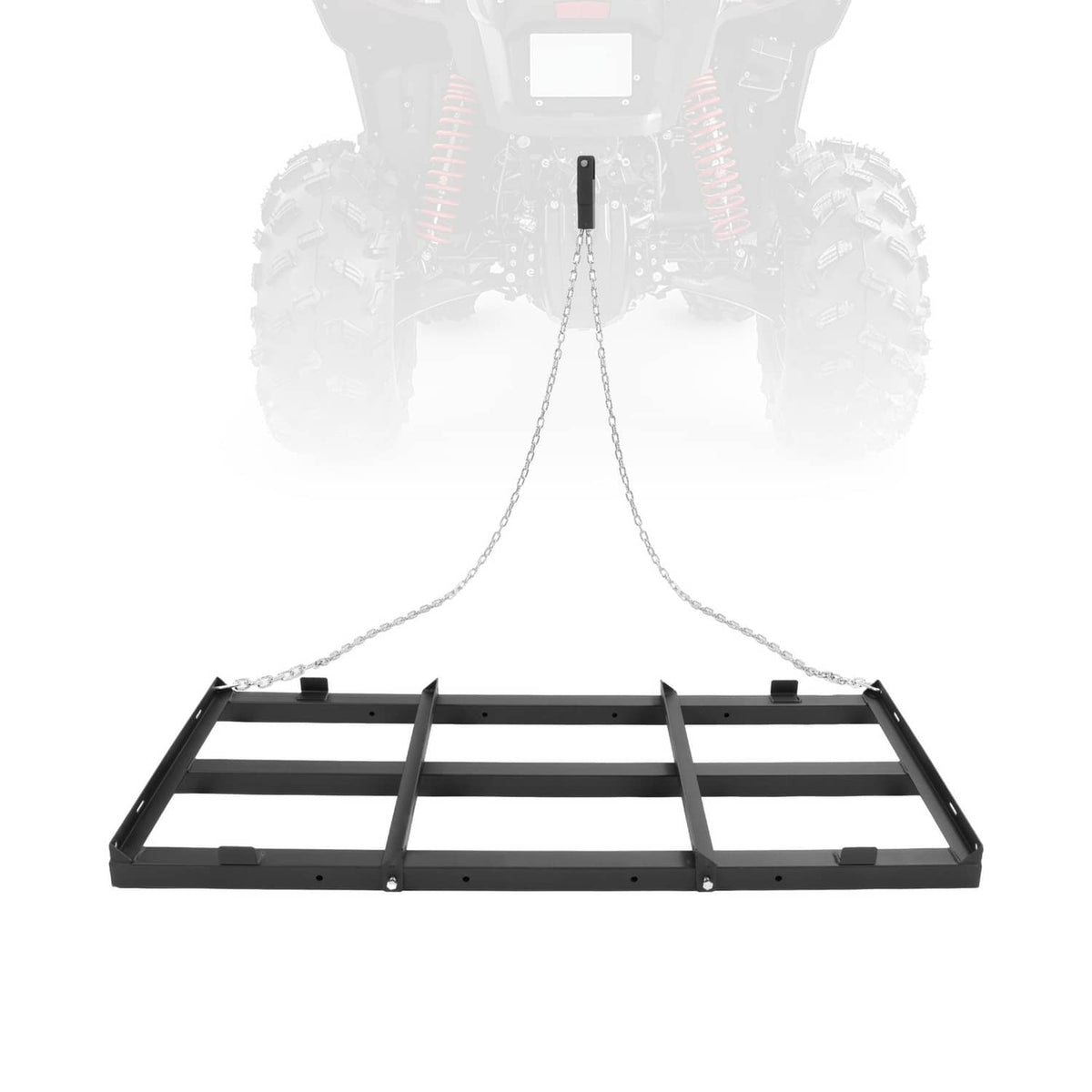 Solidspare 4FT Heavy Duty Tow Behind Drag Harrow Driveway Grader For ATV/UTV Tractor Mower