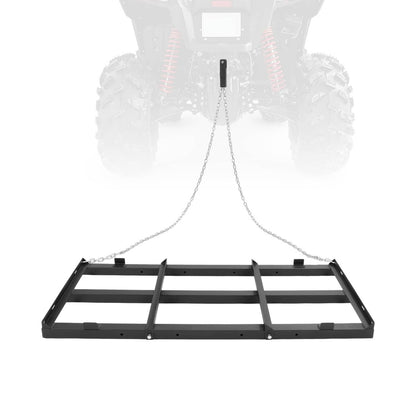 Solidspare 4FT Heavy Duty Tow Behind Drag Harrow Driveway Grader For ATV/UTV Tractor Mower