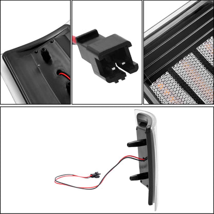 Solid Spare For Chevy C/K 1500 2500 3500 94-98 LED Sequential Corner Side Marker Lights Set