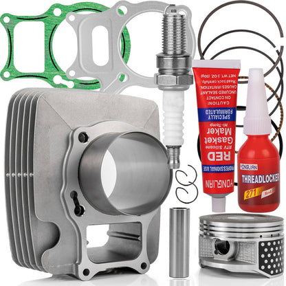 Solidspare For Honda TRX250EX TRX250TE TRX250TM 74mm Big Bore Cylinder Piston Top End Kit