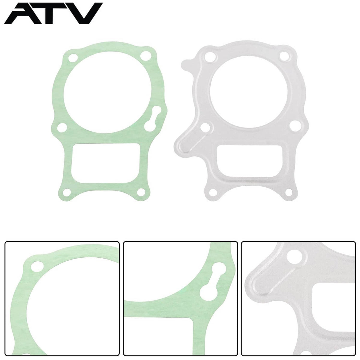 Solidspare Intake Exhaust Cylinder Gasket Kit for Honda TRX250EX Sportrax 250 2001-08