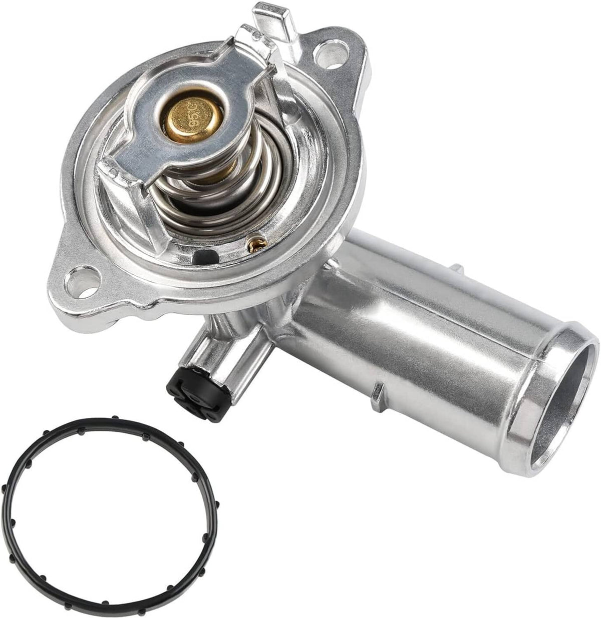 Solidspare Aluminum Upgrade Coolant Thermostat Housing For 2012- 2018 Jeep Wrangler JK 3.6L