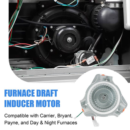 Solidspare HC21ZE127A Draft Inducer Motor Assembly For Jakel, Carrier, Bryant 326628-763