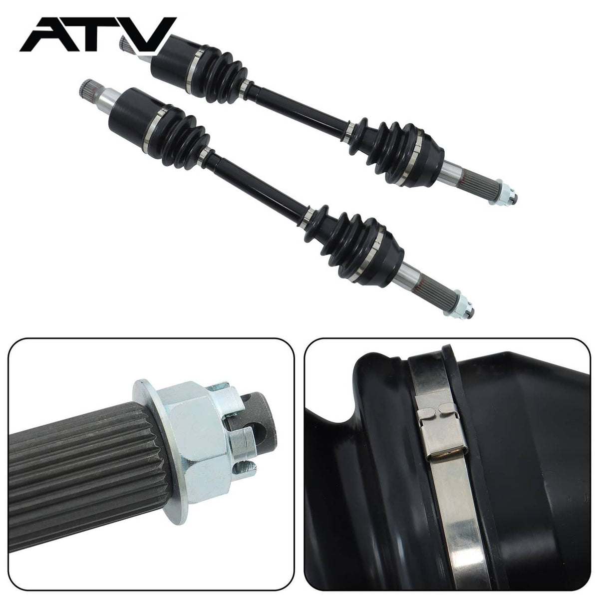 Solidspare CV Axles Drive Shaft Rear Left and Right For Polaris RZR 800 2008-2013 1332444