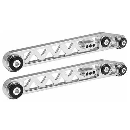 Solidspare Silver Billet Rear Lower Control Arm+Subframe Brace for Honda Civic EK 1996-2000