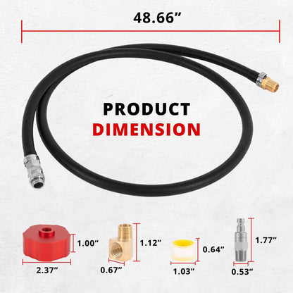 Solidspare HND1.2CS Single Fuel System Clam Kit Fit For Honda EU1000i & EU2000i Generator