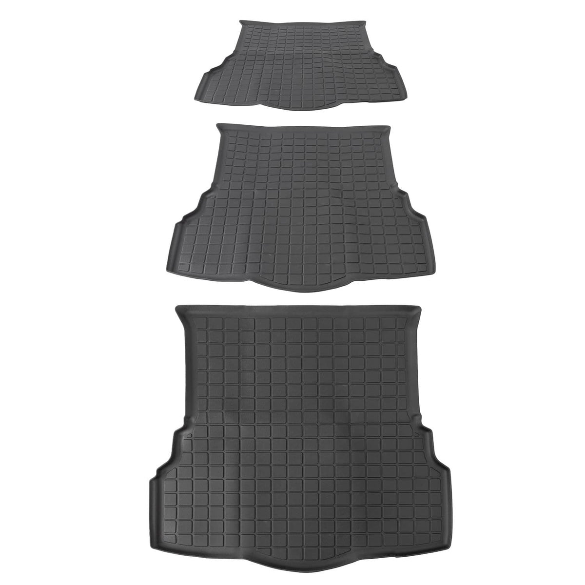 Solidspare All Weather Floor Mats & Cargo Liner Black For Ford Fusion Non Hybrid 2017-2020