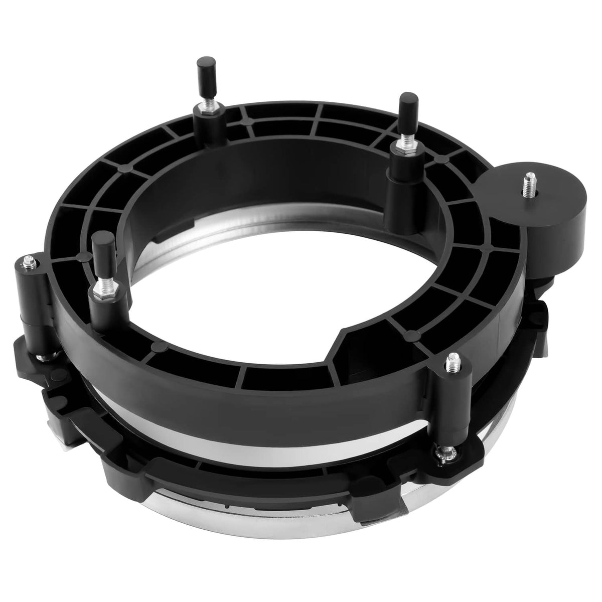 Solid Spare Headlight HeadLamp Bulb Mount Bracket Bucket Front Right For 97-06 Jeep Wrangler