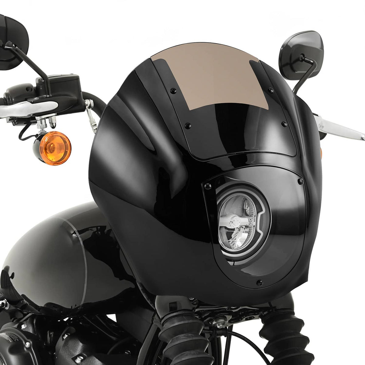 Solidspare For Harley 2018-2025 StreetBob FXBB Headlight Fairing Windshield Bracket W/Clamp