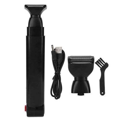 Solid Spare Electric Back Shaver For Men Long Handle Body Hair Removal Facial Razor Trimmer