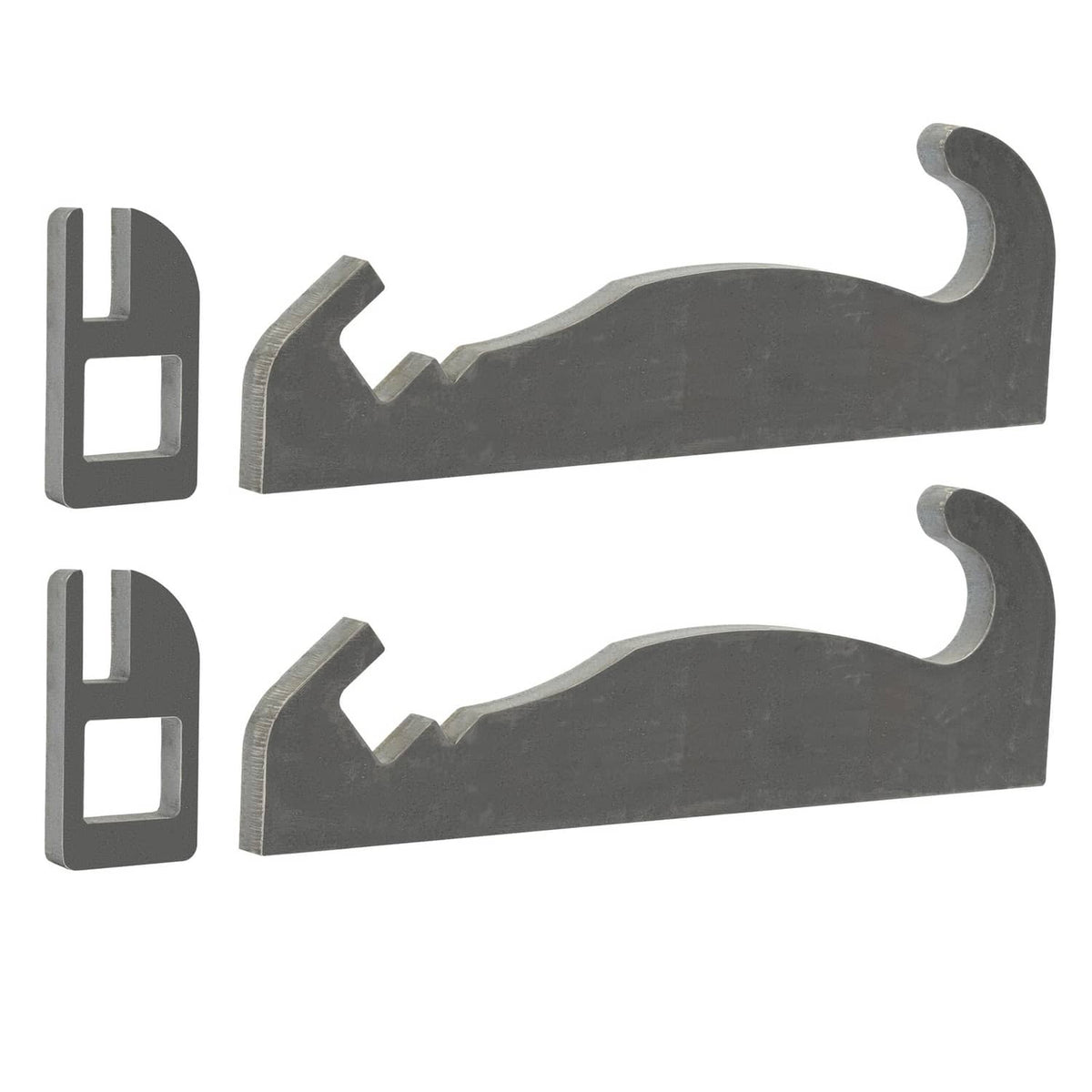 Solidspare 2pcs Steel Quick Attach Bracket 1-1/2" For Cat Fusion Coupler Loader mounts