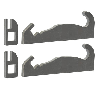 Solidspare 2pcs Steel Quick Attach Bracket 1-1/2" For Cat Fusion Coupler Loader mounts