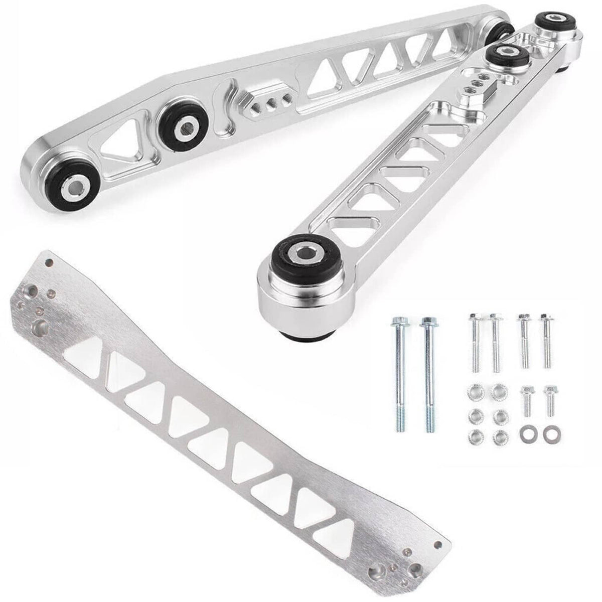 Solidspare New For 96-00 Honda Civic Car Rear Lower Control Arm & Subframe Brace Tie Bar EK